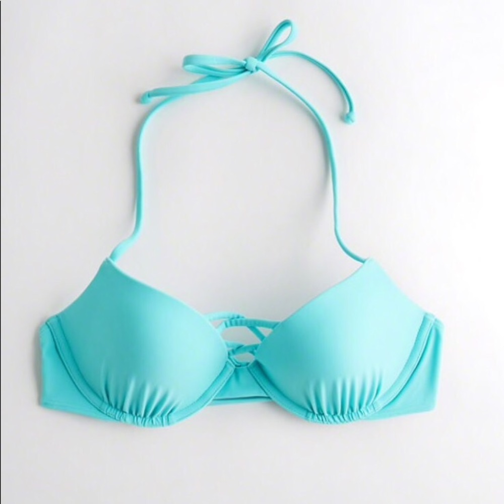 Hollister blue strappy push up plunge size 36C